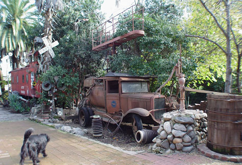 The old nicotine sprayer at the Castle Rubel.