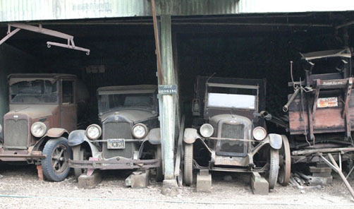 Rubel Pharms garages below the old Box Factory