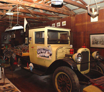 The flat bed truck where Sally Rand danced at Scott Rubel's tenth birthday party.